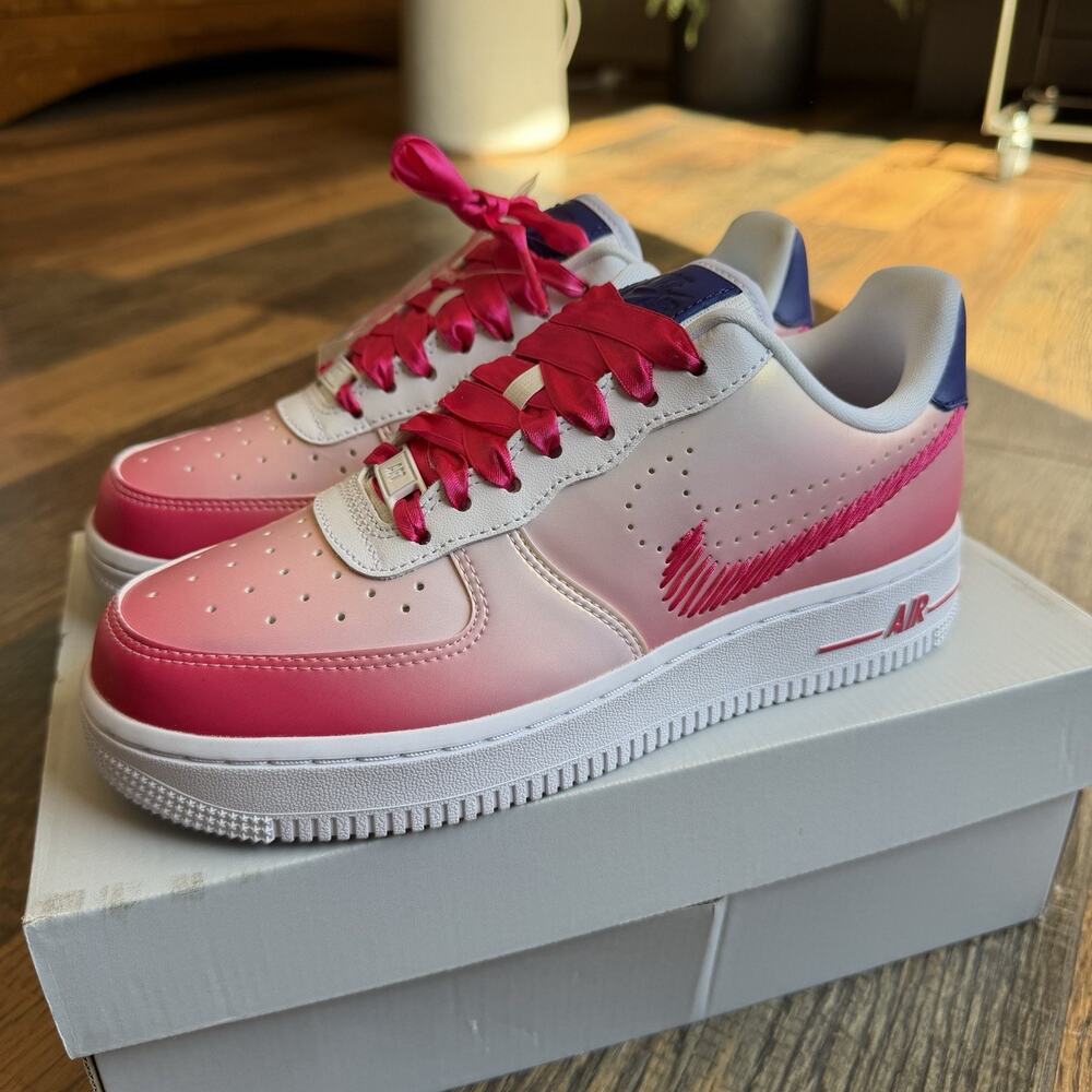 Nike Air Force 1 '07 Kay Yow Cancer Fund Pink White Womens 5.5 CT1092-100 - Picture 3 of 14